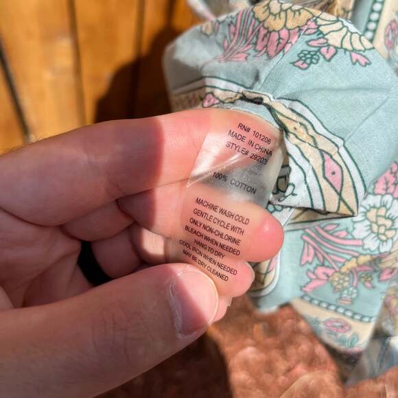 Soft Surroundings Boho Long Sleeve Floral Tunic - Picture 8 of 8